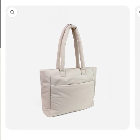 Good Totes Nylon-Cream Go-Getter Laptop Tote (Medium) - Picture 3 of 7